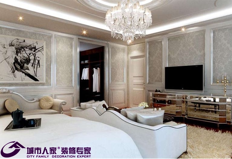 欧式 别墅 白领 80后 小资 收纳 卧室图片来自天津行云创意装饰设计有限公司在碧桂园—欧式风格的分享