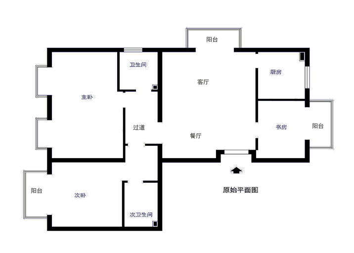 简约 田园 三居 白领 收纳 80后 小资 户型图图片来自实创装饰百灵在龙山御景143平米韩式田园风格的分享