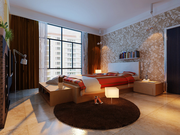 卧室图片来自刘成成在低调奢华现代简约风格的分享