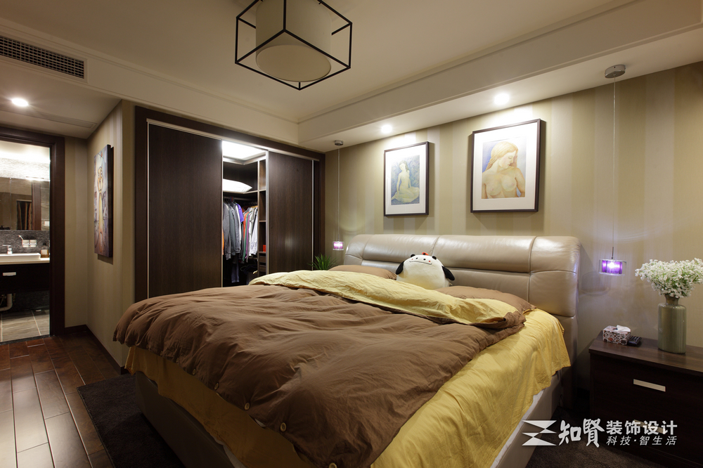 别墅 白领 80后 小资 卧室图片来自上海知贤设计小徐在原创空间  上演光阴故事的分享