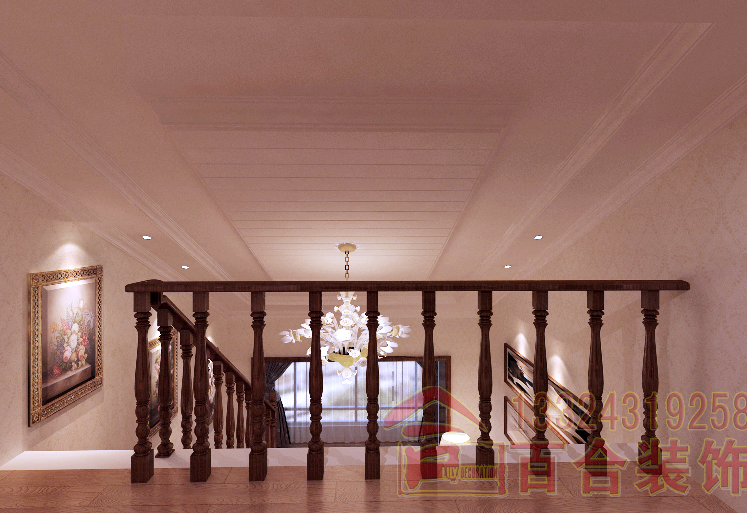 欧式 阁楼 楼梯图片来自吉林百合装饰集团在威尼斯花园的分享