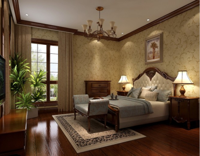 混搭 别墅 白领 卧室图片来自尚层别墅设计在高贵富于生活气息de湖好望山的分享
