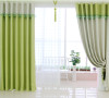 对于波点控来说，这一款窗帘是一个不错的选择。绿色与白色的搭配颇显温馨，层次感十足的荷叶边衔接显得时尚清新，让人耳目一新。窗帘设有双面印花遮光布，遮光性好，手感柔软厚实，坠感极佳，不易缩水。