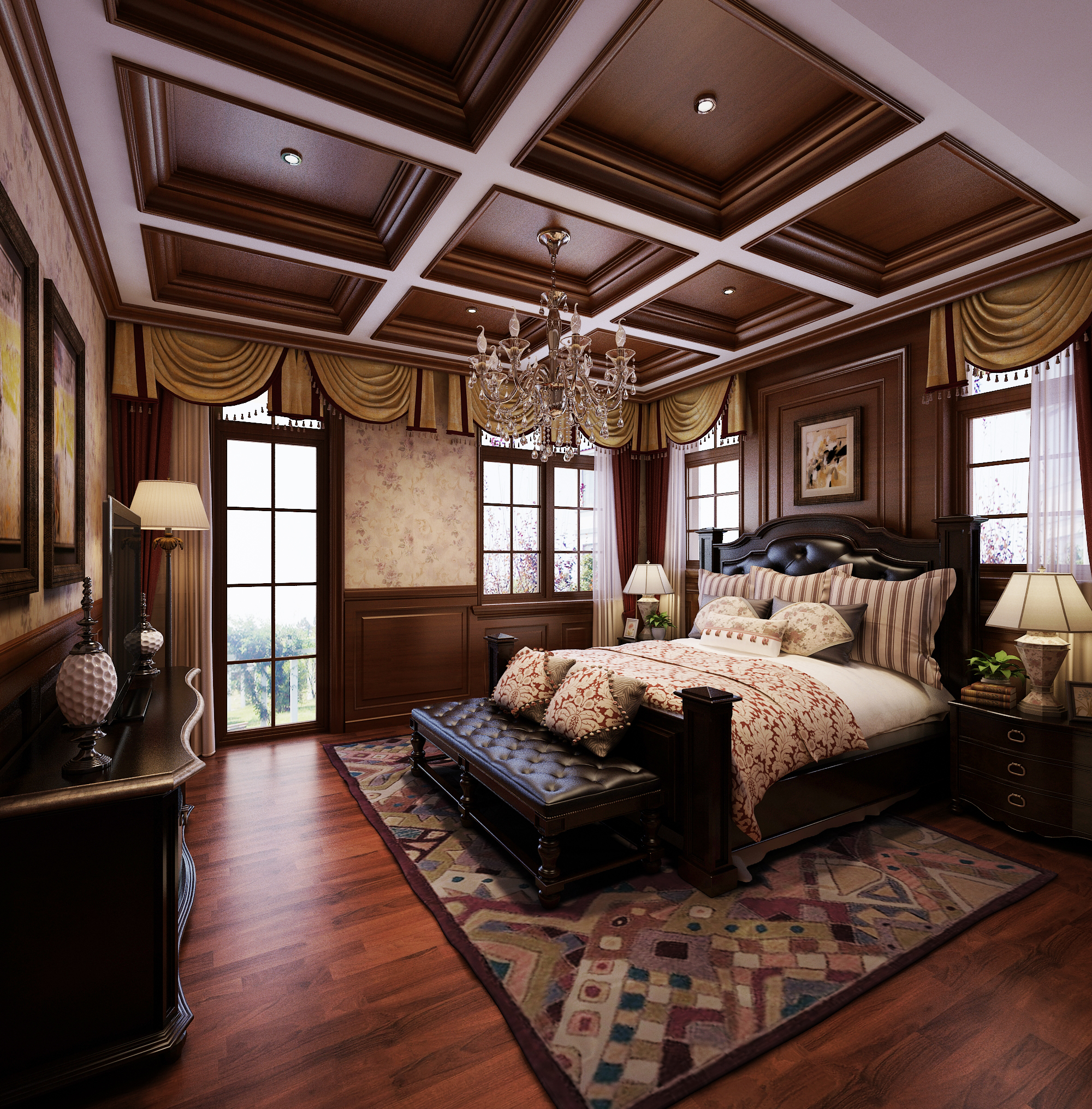别墅 白领 卧室图片来自尚层别墅设计在远洋傲北将古典主义进行到底的分享