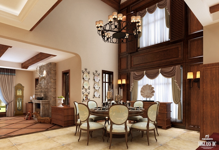 别墅 白领 餐厅图片来自尚层别墅设计在君山高尔夫式风格别墅装修案例的分享