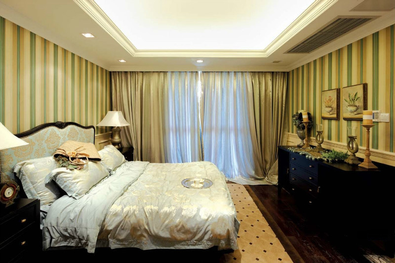 别墅 卧室图片来自实创装饰晶晶在200平别墅美式风格设计装修的分享