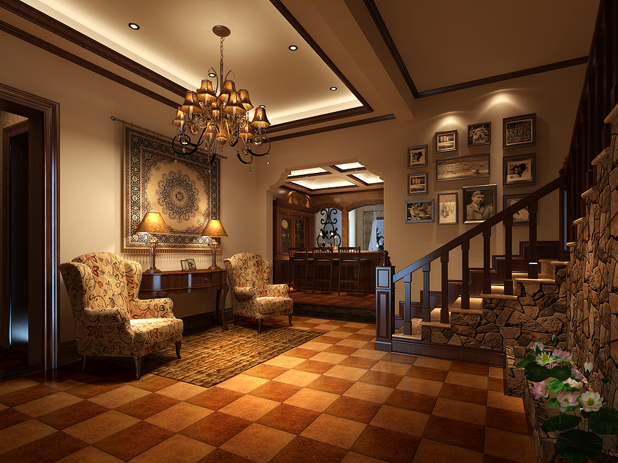 别墅 其他图片来自博洛尼整体家装Q在润泽公馆——320平美式休闲别墅的分享