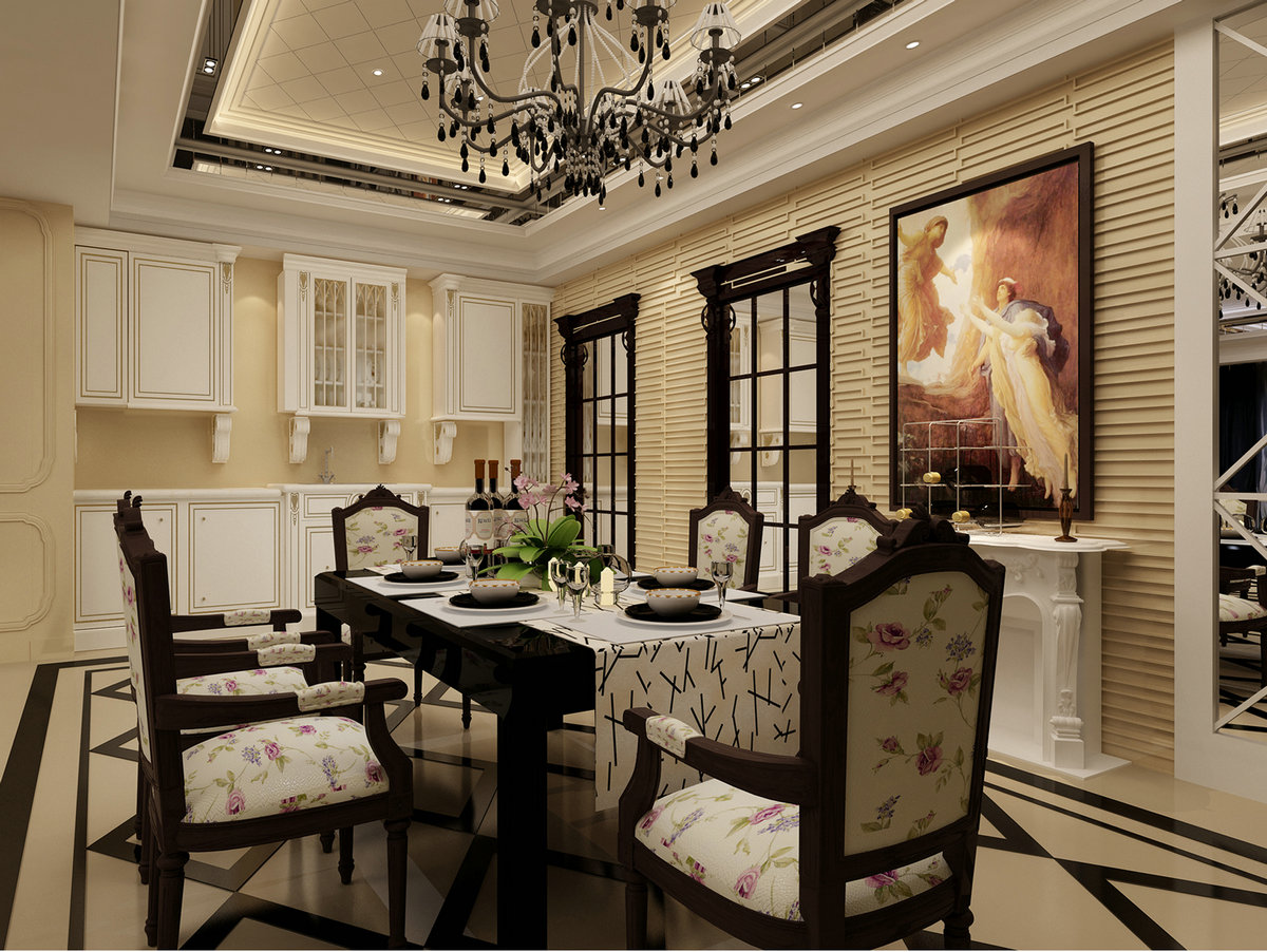 三居 餐厅图片来自实创装饰晶晶在森兰名佳159平简欧风格设计的分享