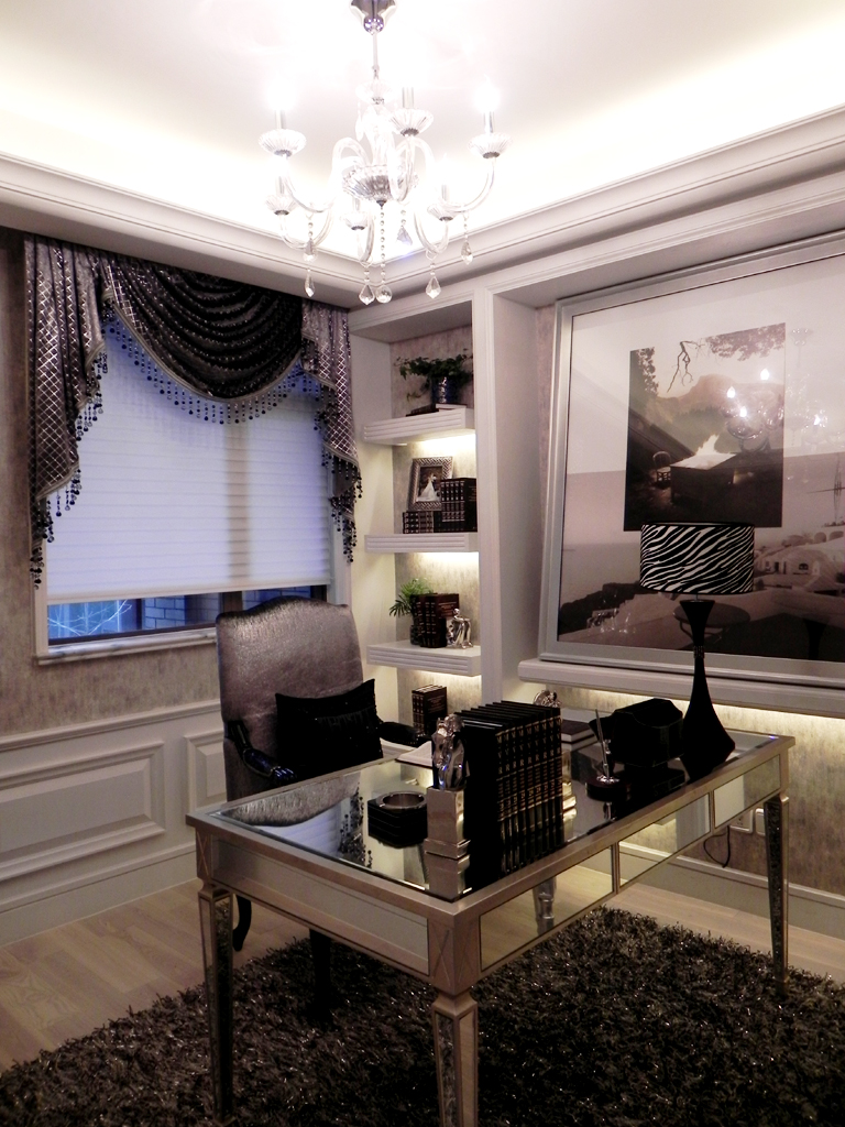 欧式 三居 装修设计 案例赏析 户型方案 书房图片来自慕尚族在欧式百瑞景，高品质生活的分享