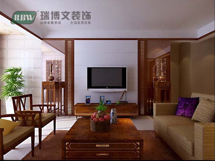 客厅图片来自冰花-11在【雍雅锦江】121平装修效果图的分享