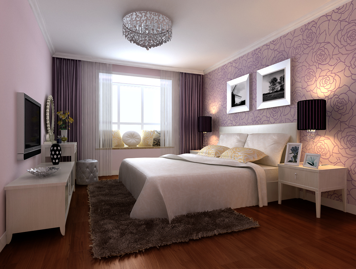 卧室图片来自实创装饰总部在温馨暖黄官悦新城90平米简约两居的分享