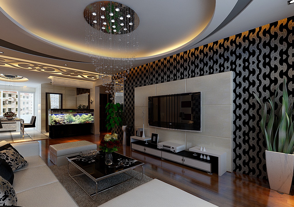 简约 四居 客厅图片来自实创装饰上海公司在190平四居现代简约风格的分享