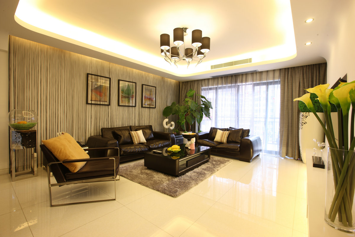 二居 客厅图片来自实创装饰晶晶在誉品谷水湾123平现代风格设计的分享