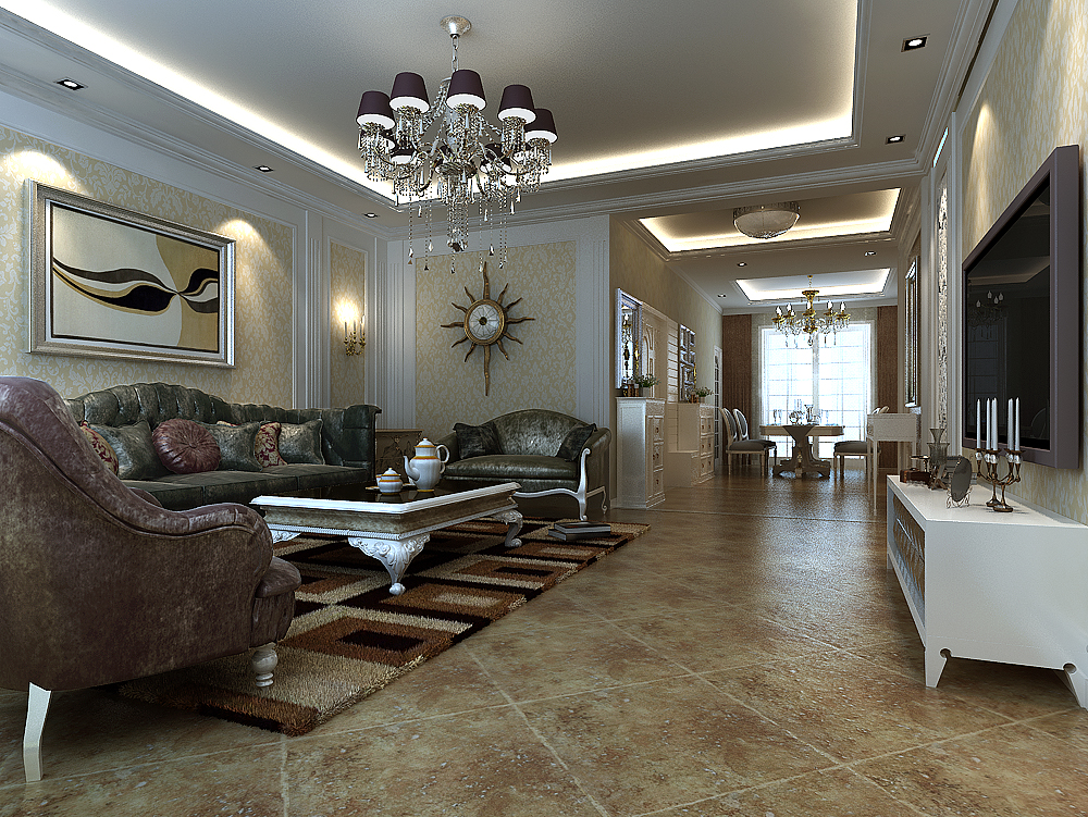 别墅 客厅图片来自实创装饰晶晶在誉品谷水湾190平欧式古典设计的分享