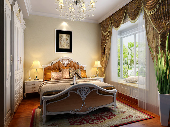 欧式 东易日盛 装修 设计 卧室图片来自东易日盛集团深圳分公司在香蜜原著-简欧风格-110平的分享