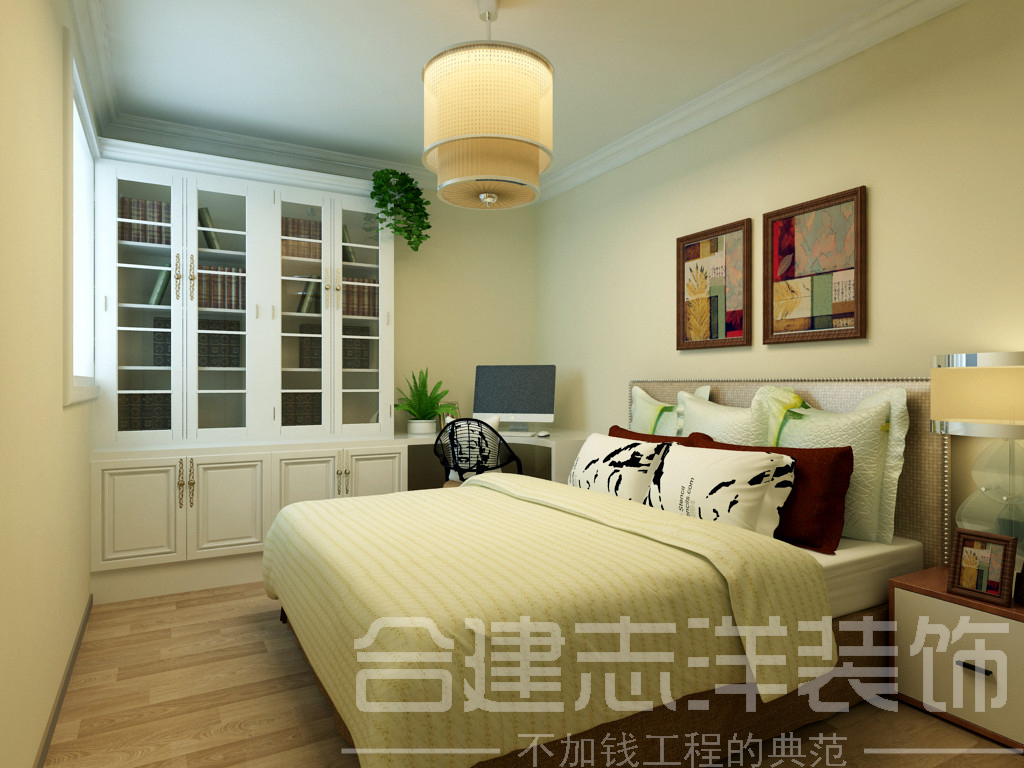 简约 白领 80后 小资 卧室图片来自北京合建装饰在温馨简约 家的感觉的分享