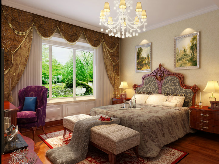 欧式 东易日盛 装修 设计 卧室图片来自东易日盛集团深圳分公司在香蜜原著-简欧风格-110平的分享