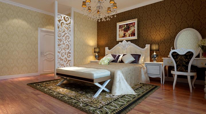 欧式 四居 70后 卧室图片来自成都生活家装饰徐洋在保利康桥195㎡欧式风格效果图的分享