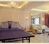 业主爱好乒乓球，在二楼的客厅中放了一台乒乓球桌，供平时休闲娱乐！