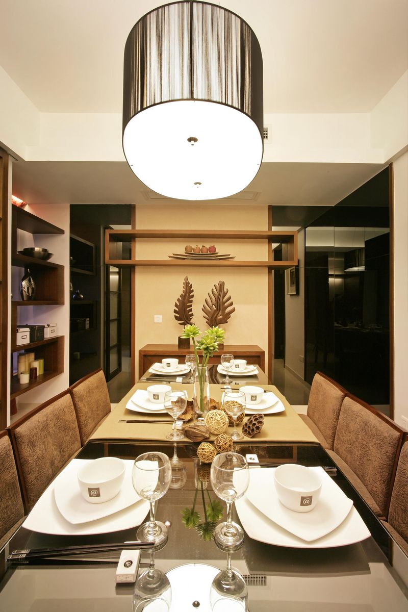 中式风格 三居 商务 装修设计 餐厅图片来自慕尚族在航天首府  159平  中式风格的分享