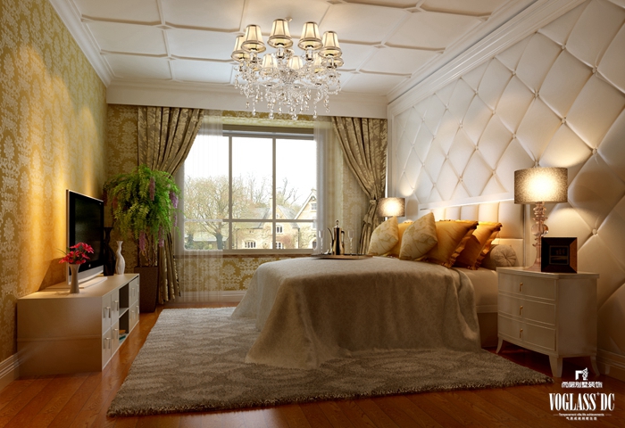 卧室图片来自尚层别墅装饰总部在简欧风格也可以温馨舒适的分享
