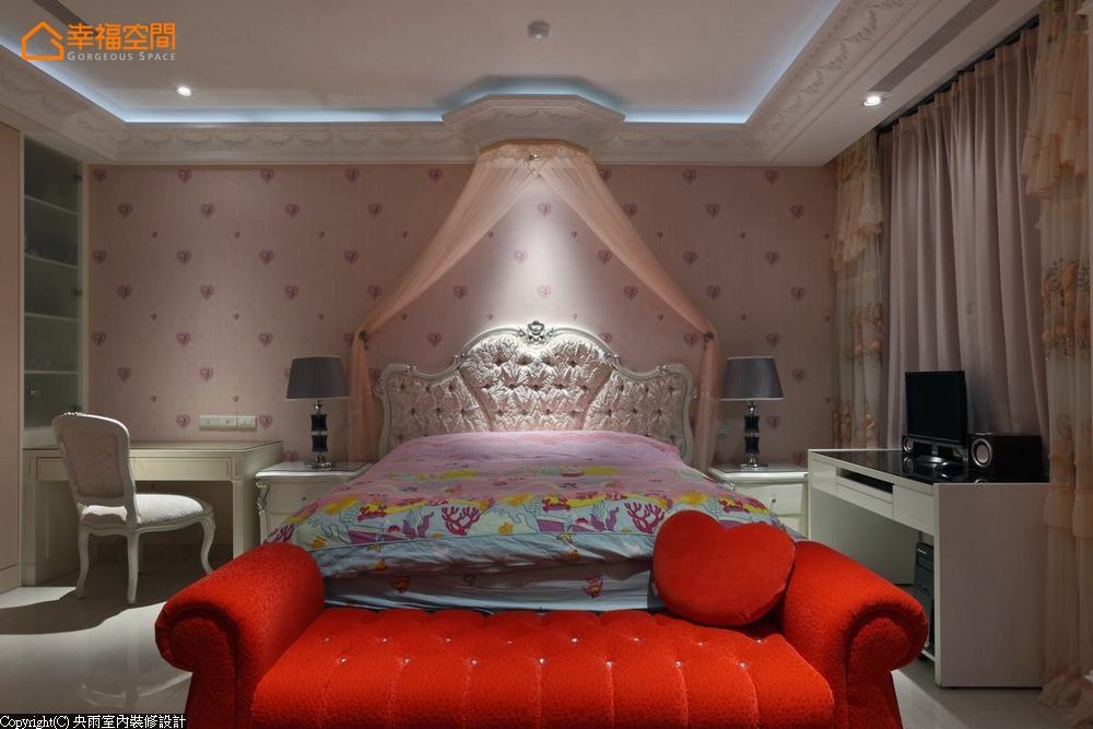 混搭 古典 美式 现代 简约 卧室图片来自幸福空间在混搭时尚　264平优质好宅爱热闹的分享