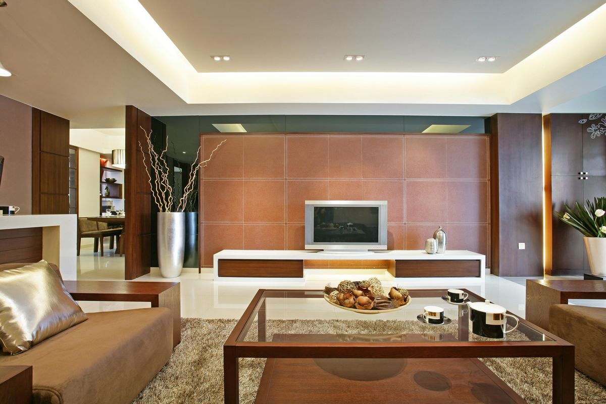 中式风格 三居 商务 装修设计 客厅图片来自慕尚族在航天首府  159平  中式风格的分享