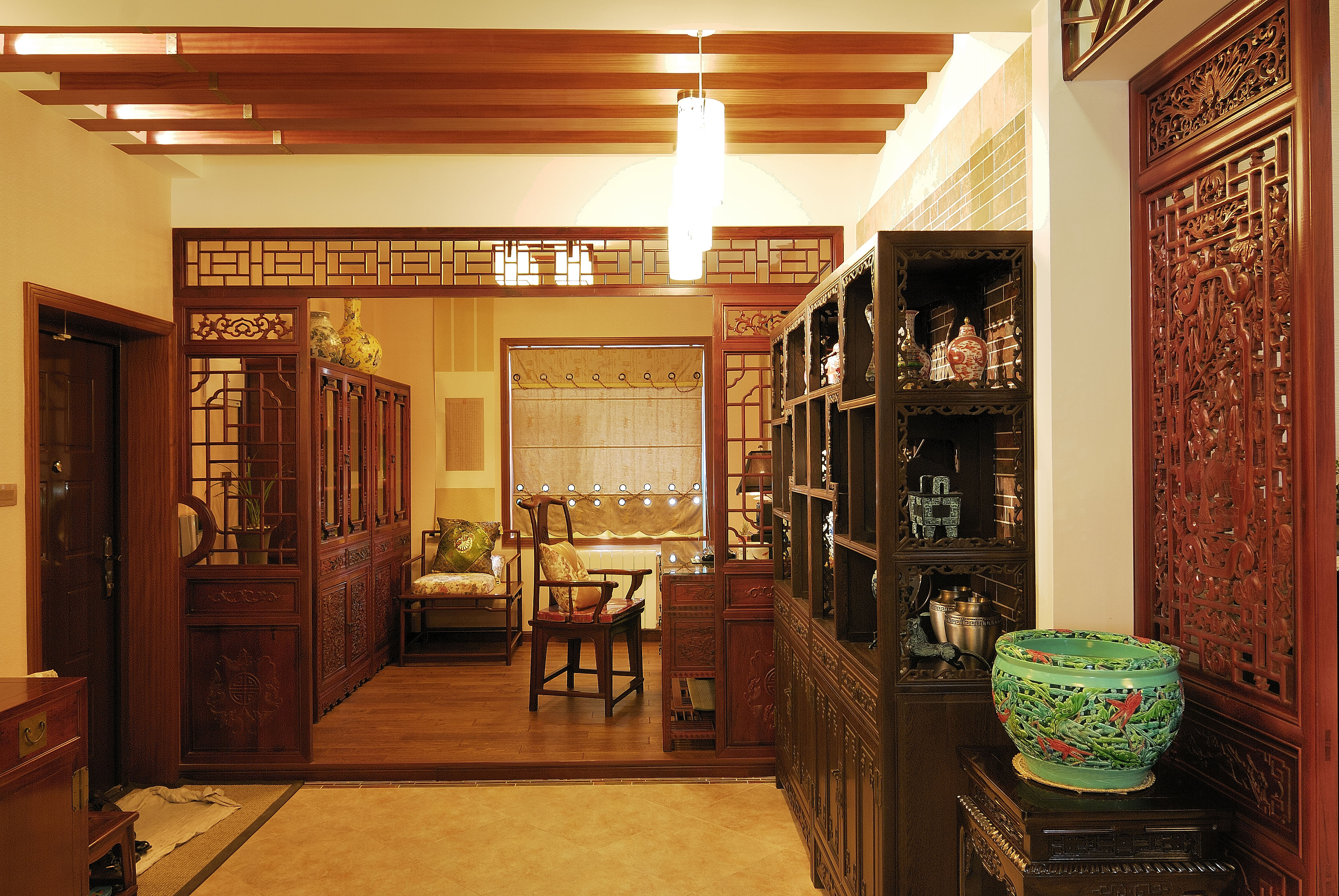 别墅 80后 小资 混搭 书房图片来自东三吉在明清韵 中国高端室内设计师陈洁的分享
