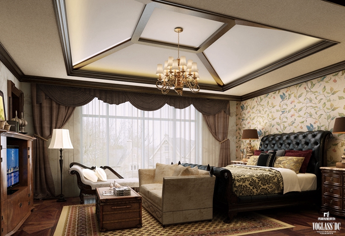 别墅 别墅设计 卧室图片来自尚层别墅装饰总部在美式风格独栋别墅装修案例的分享