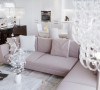 现代客厅描绘一个奢华的生活方式