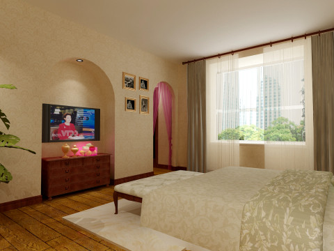 三居 美式 卧室图片来自石家庄瑞博文张琳在安联青年城--美式138的分享
