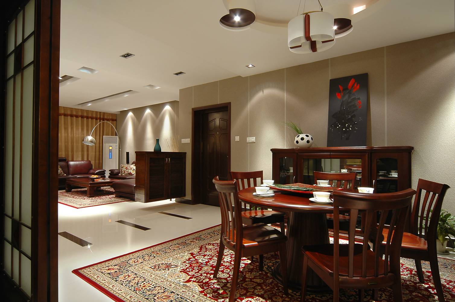 简约 复式 收纳 白领 中式 餐厅图片来自武汉实创装饰在简约复式空间里有俏皮的灵魂的分享