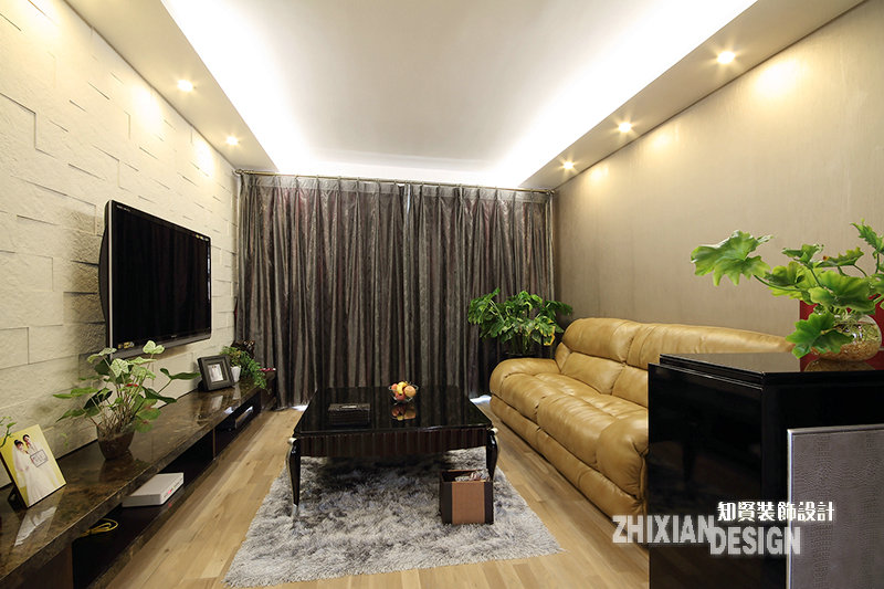 客厅图片来自上海知贤设计小徐在现代手法演绎古典风格的分享