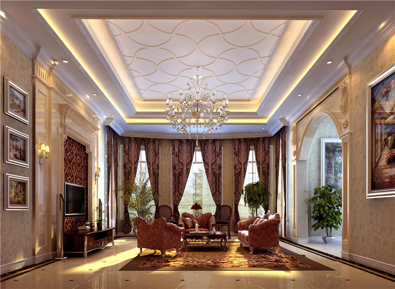 混搭 别墅 精装配饰 欧式 中式 客厅图片来自尚层装饰张迪在1000平尊贵品质带您走进完美世界的分享