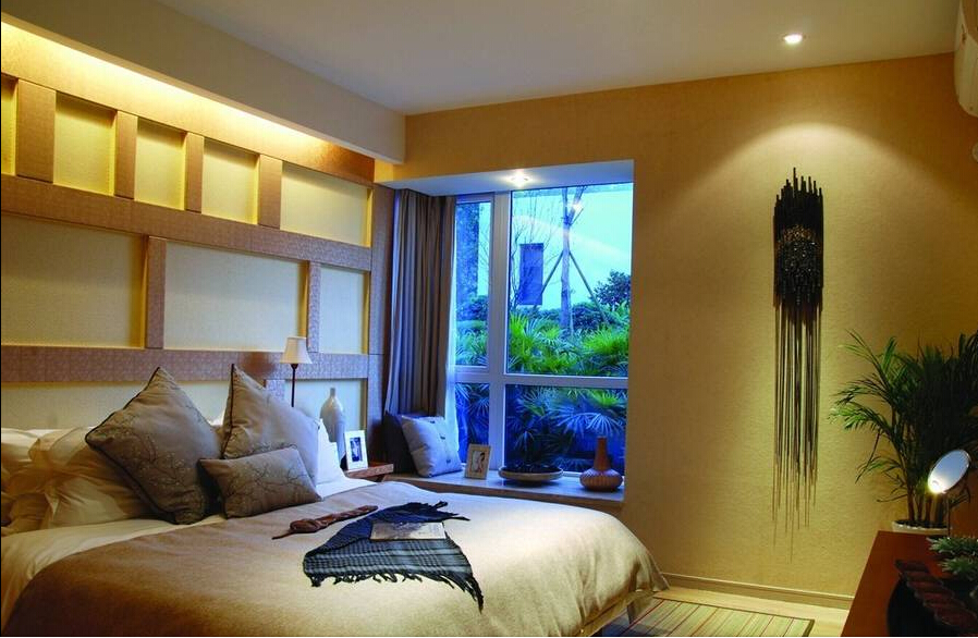 卧室图片来自佰辰生活装饰在137平亲近自然中式家的分享