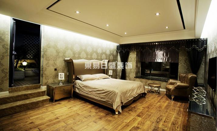东易日盛 装修案例 别墅 新装饰主义 卧室图片来自木上的纹在翡翠城的分享