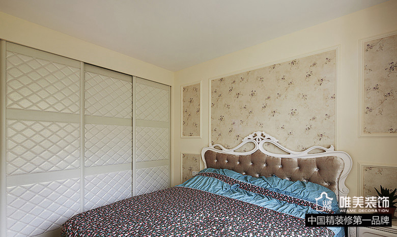 卧室图片来自唯美装饰在恬淡田园风两居室江尚温馨住宅的分享