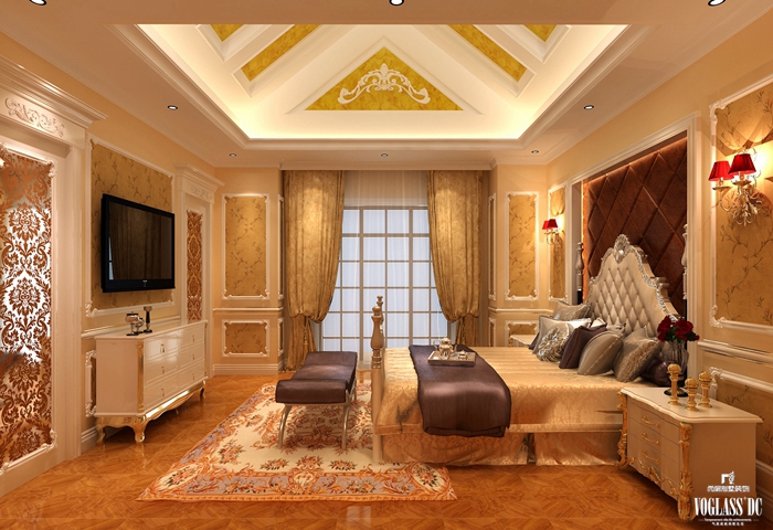别墅 别墅装修 别墅设计 卧室图片来自尚层别墅装饰总部在简单的奢华风格的分享