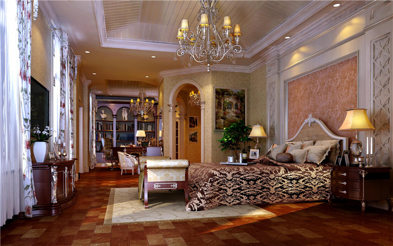 混搭 别墅 精装配饰 欧式 中式 卧室图片来自尚层装饰张迪在1000平尊贵品质带您走进完美世界的分享