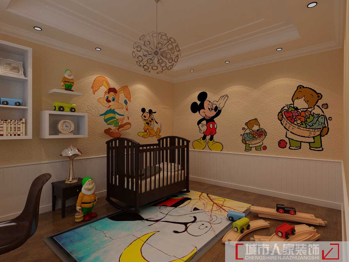 别墅 80后 小资 白领 中式 儿童房图片来自天津行云创意装饰设计有限公司在红磡领世郡的分享