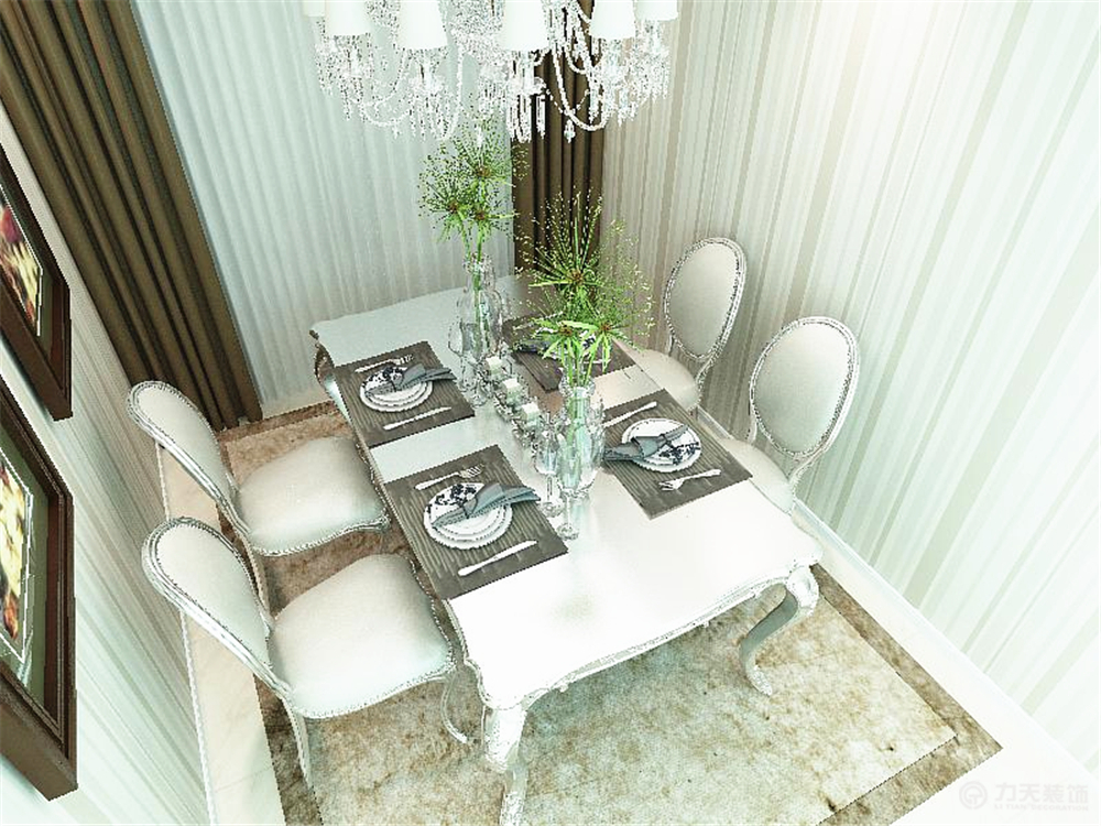 欧式 三居 白领 收纳 80后 小资 餐厅图片来自阳光放扉er在恒益隆庭- 136.88㎡-欧式风格的分享
