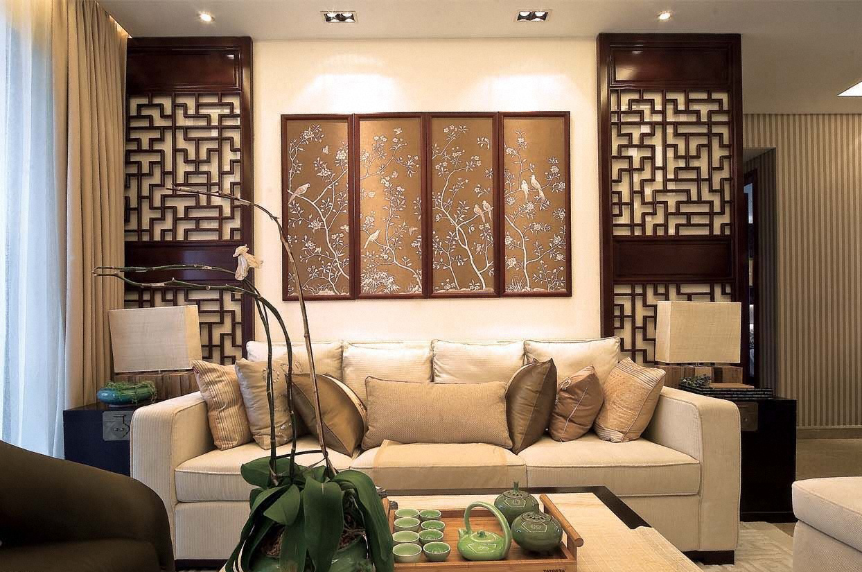 中式 底蕴 温文尔雅 温馨 舒适 客厅图片来自成都生活家装饰在144平书香门第3居室的分享