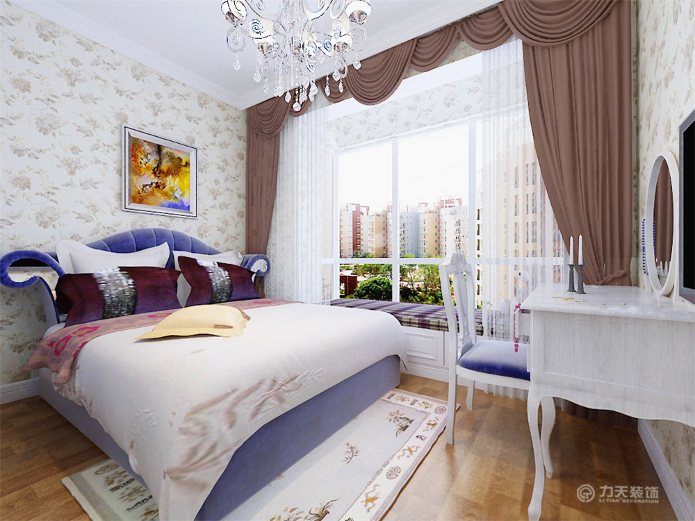 卧室图片来自阳光放扉er在大悦城-90㎡-欧式风格的分享