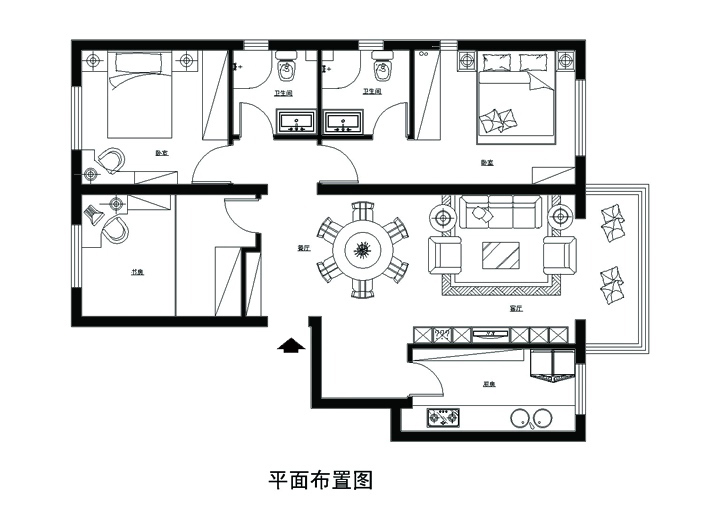 欧式 三居 顶层 阁楼 户型图图片来自xushuguang1983在温馨简欧鑫宝苑150平米顶层复式的分享
