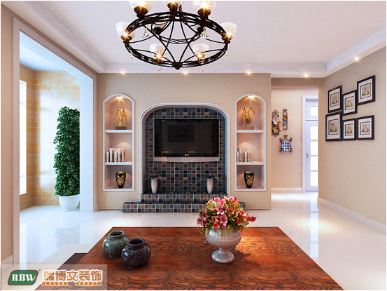 美式 三居 红珊湾 白领 客厅图片来自石家庄瑞博文装饰---伊然在红珊湾，150美式的分享
