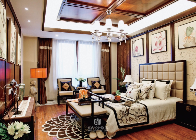 中式 文化底蕴 书香门第 温馨 舒适 档次 高端 卧室图片来自成都生活家装饰在古典中式应运而生的分享