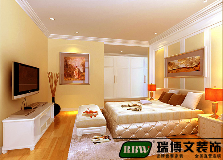 维多利亚 欧式 三居 80后 卧室图片来自石家庄瑞博文装饰---伊然在维多利亚，130欧式简约奢华的分享