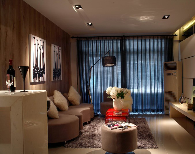 沈阳百家装 百家装饰 金地铂悦 现代简约 客厅图片来自张竟月在现代大气实用型三居室的分享