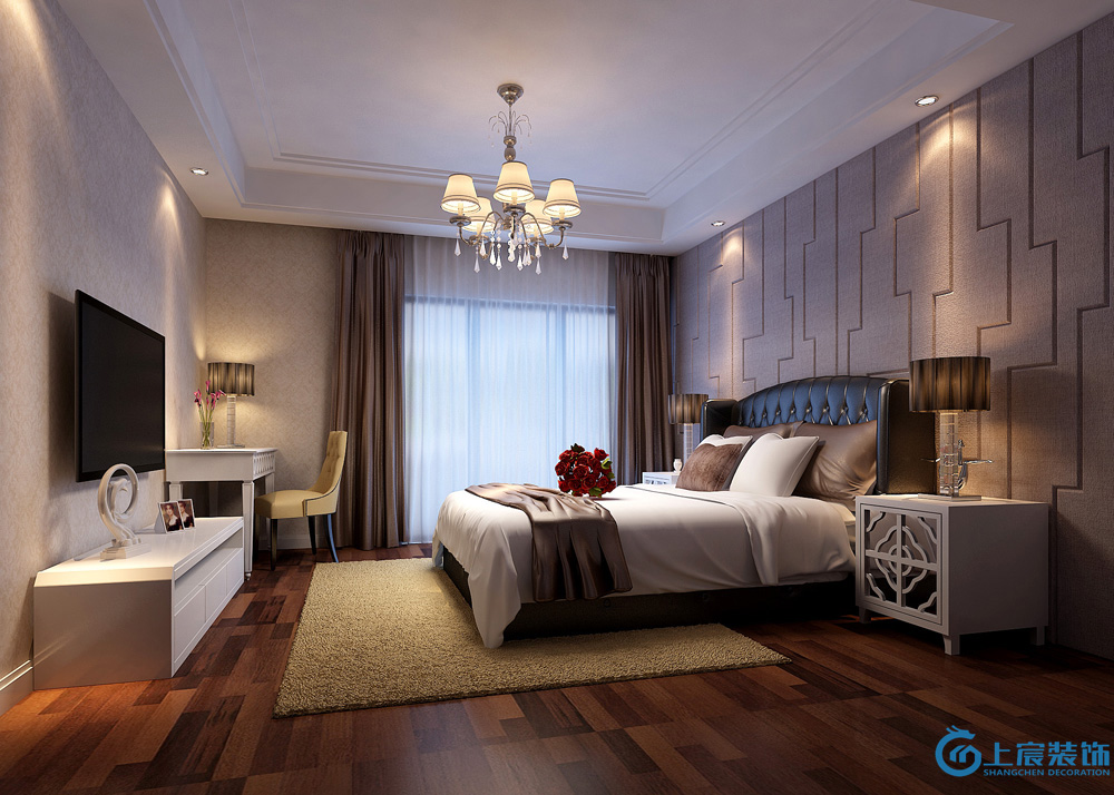 简约 欧式 卧室图片来自深圳上宸装饰设计在恒立心海弯的分享