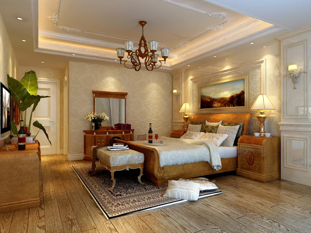 欧式 三居 中海国际 今朝装饰 卧室图片来自今朝装饰小郭在120平米中海国际欧式风格的分享